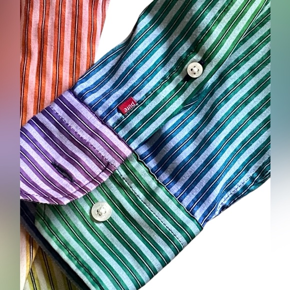 Pure M Tico Striped Button up Shirt XXL - Picture 3 of 12